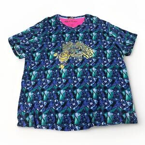 Robert Graham Men's 3XL Blue Geometric Fatal Attraction Graphic T Shirt Cotton